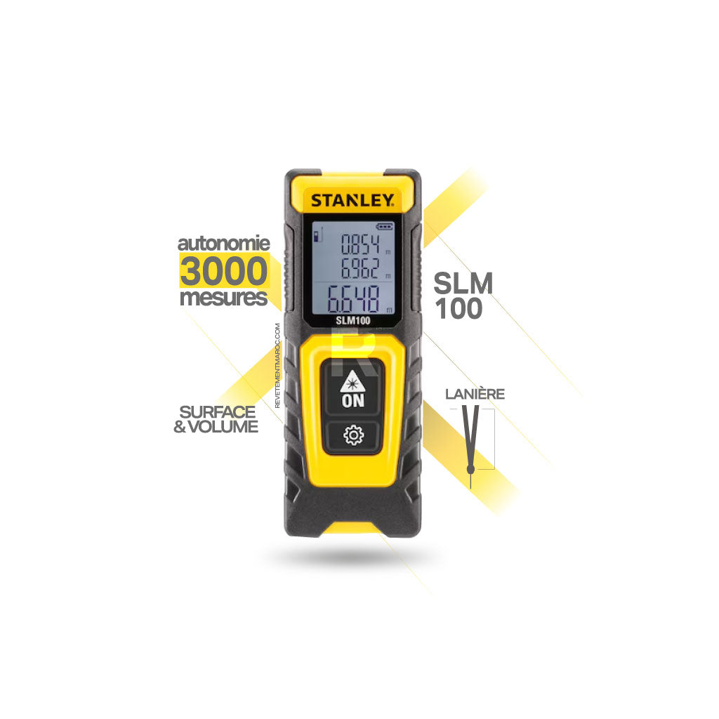 Télémètre Laser Stanley SLM 100 - Neuf Sous Emballage - Mesureur De Distance