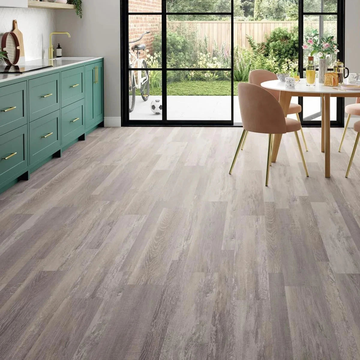 Parquet Adhésif LVT Amtico Spacia – Effet Chevron Chêne Vedette – 18x4 Cm – Pose Collée
