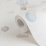 Papier Peint Montgolfières Rêveuses – Voyage Poétique pour Chambre Bébé - Revêtement Maroc