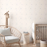 Papier Peint Nuages & Points Pastel – Douceur Scandinave pour Chambre Bébé - Revêtement Maroc