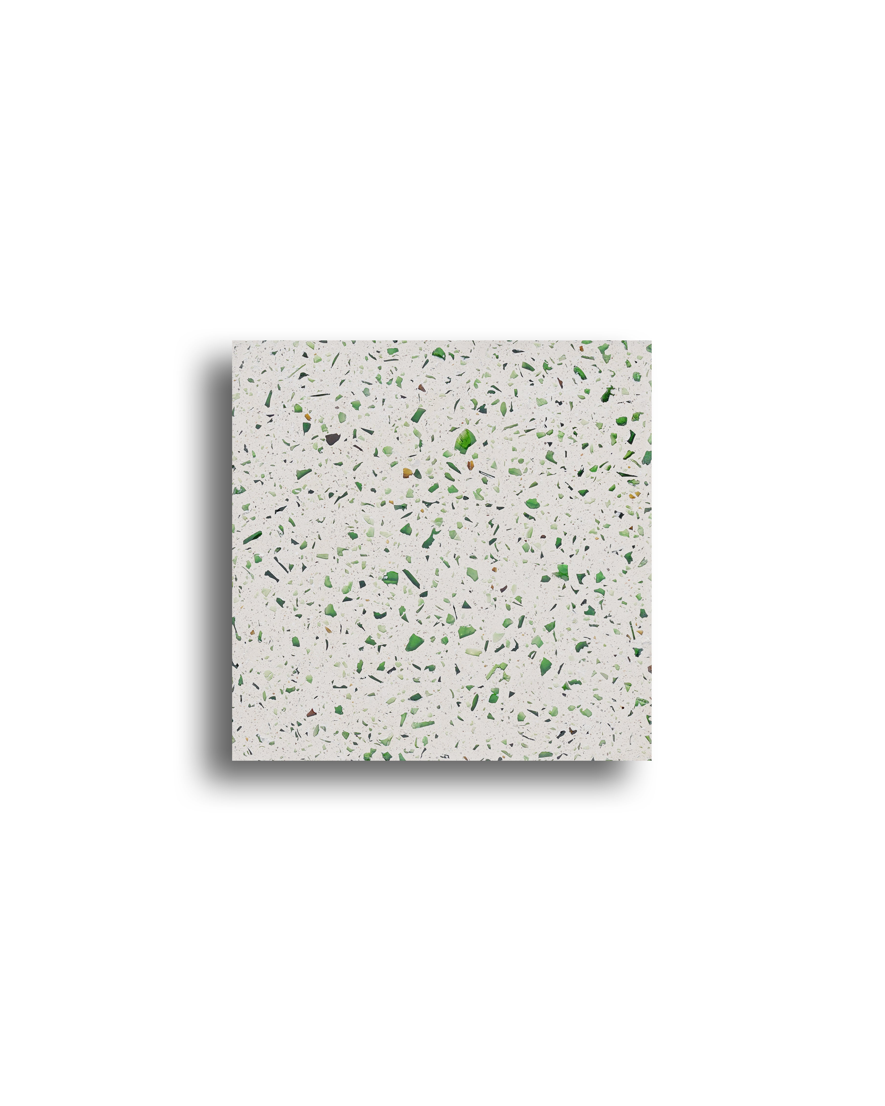 Carreau de ciment - terra unim vert ref. 25212144 pack 6 pièces - TILINE
