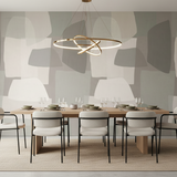 Papier Peint Abstrait Minéral – Élégance Contemporaine aux Tons Naturels