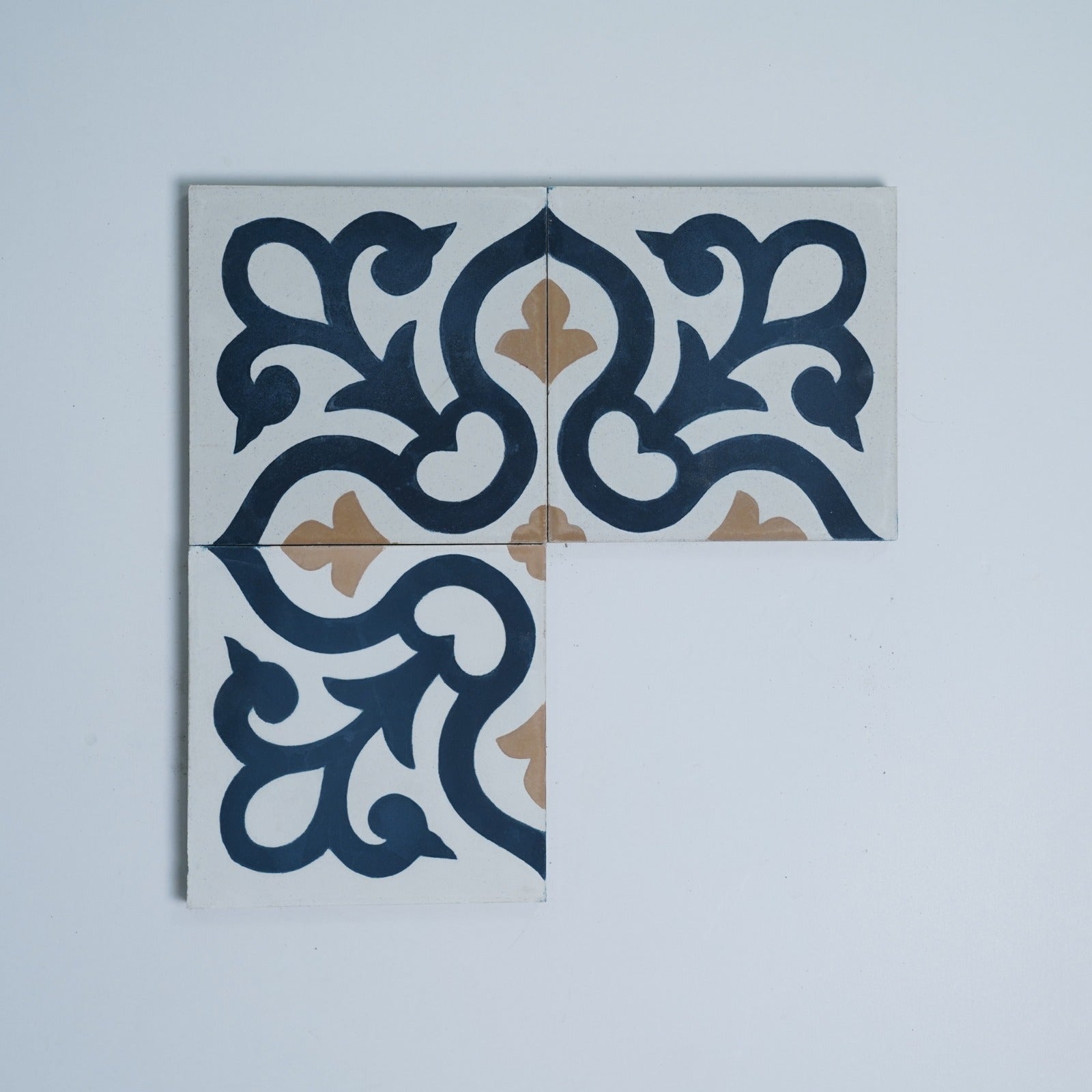 Carreau de ciment - Atlantis bleu ref. 0265212M pack 12 pièces - tiline - Revêtement Maroc