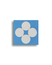 Carreau de ciment - wrida bleu ref. 2521224 pack 6 pièces - TILINE
