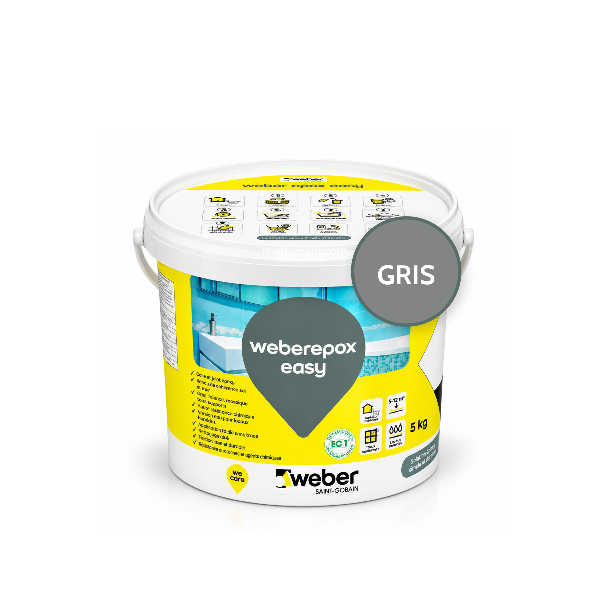 Weberev Hidro mineral mortar for facade plastering W2 - 25kg