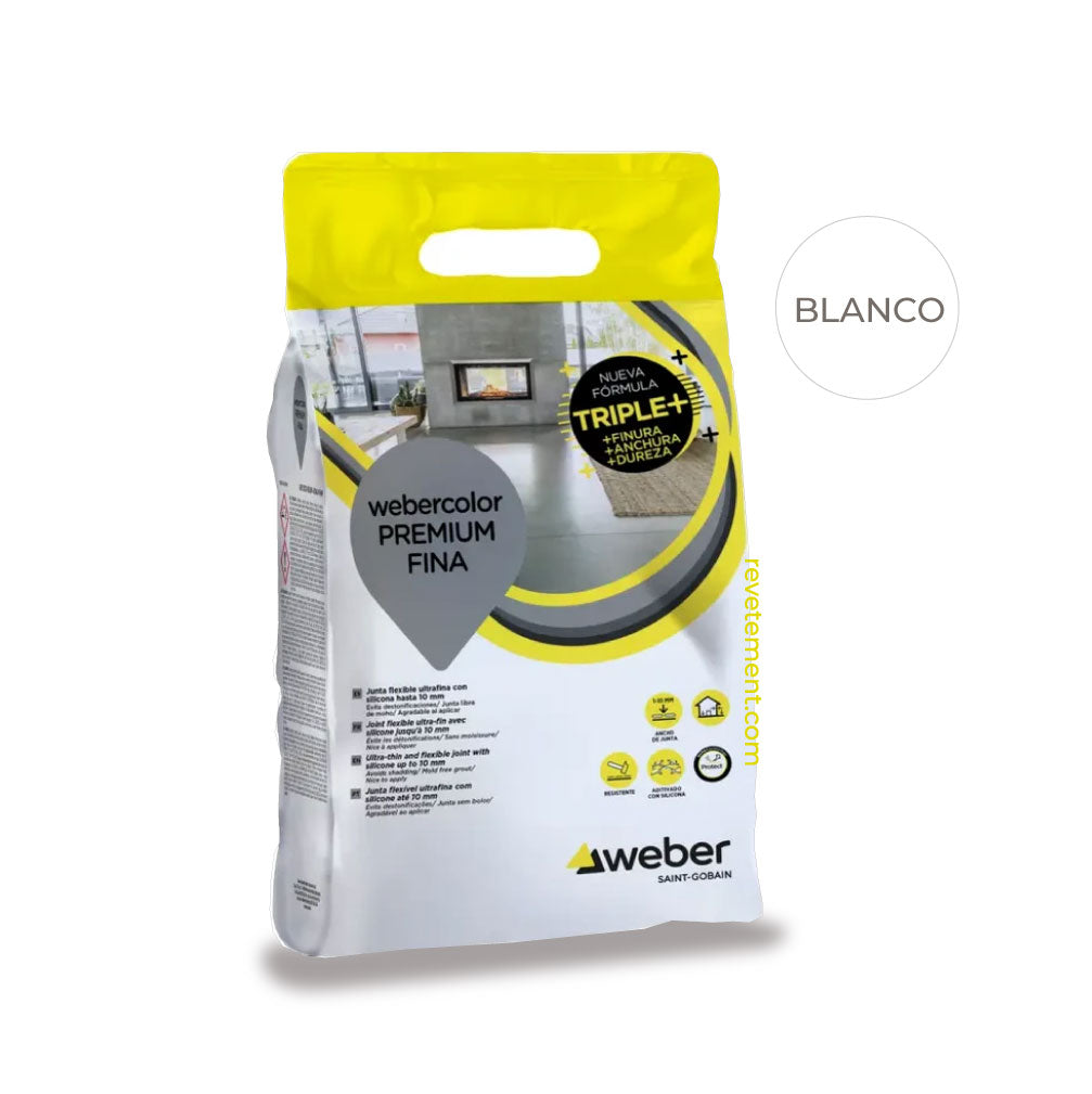 Weber color PREMIUM FINA – Ultra-thin, flexible and stylish ceramic grout