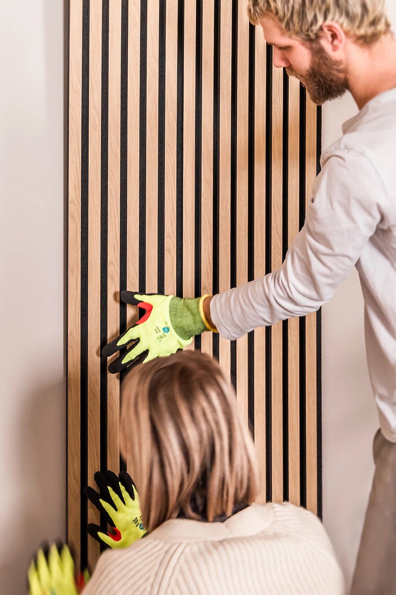 SELITSTYLE® The Easiest Panel – Panneau acoustique PET Light Oak 2400 × 565 × 19 mm