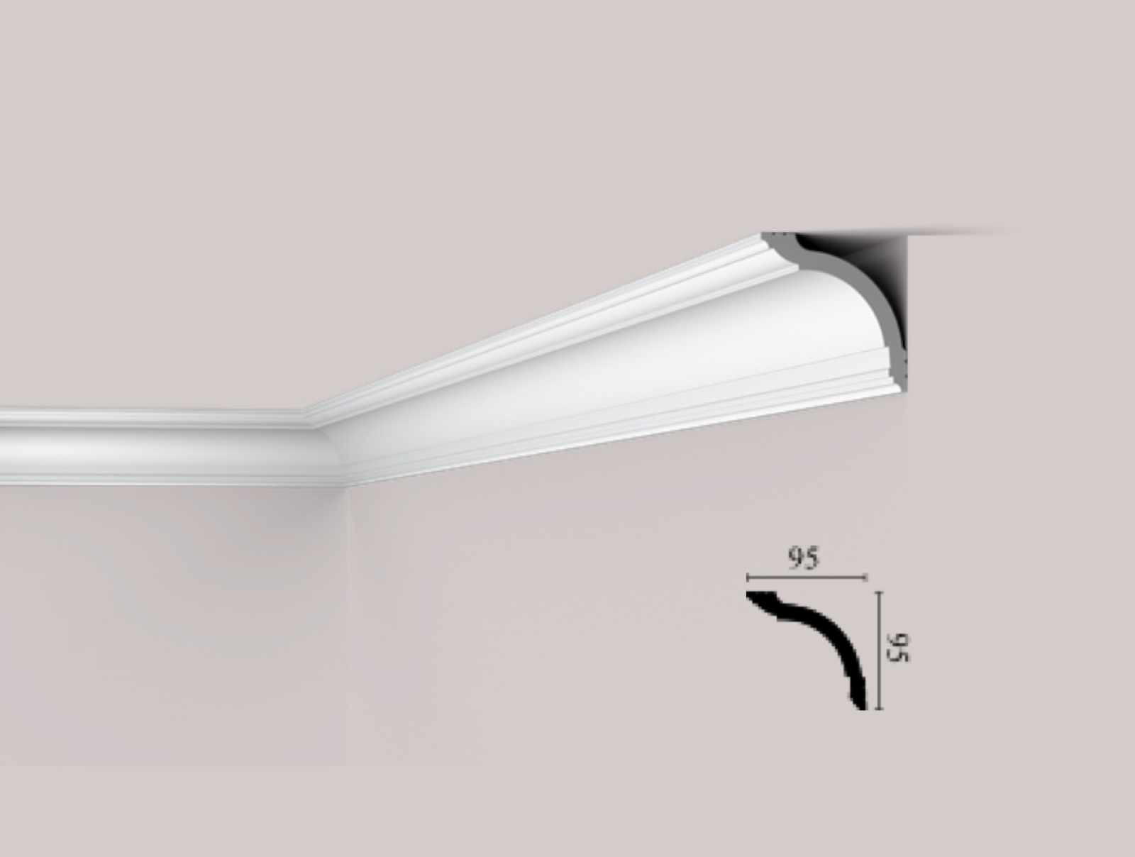 Moulure plafond WT17 WALLSTYL