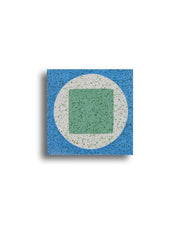 Carreau de ciment - terra cc bleu & vert ref. 25212114 pack 6 pièces - TILINE