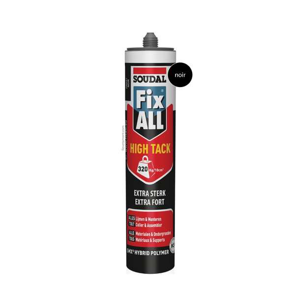 Soudal Fix ALL HIGH TACK NOIR 290 ML – Mastic-colle hybride