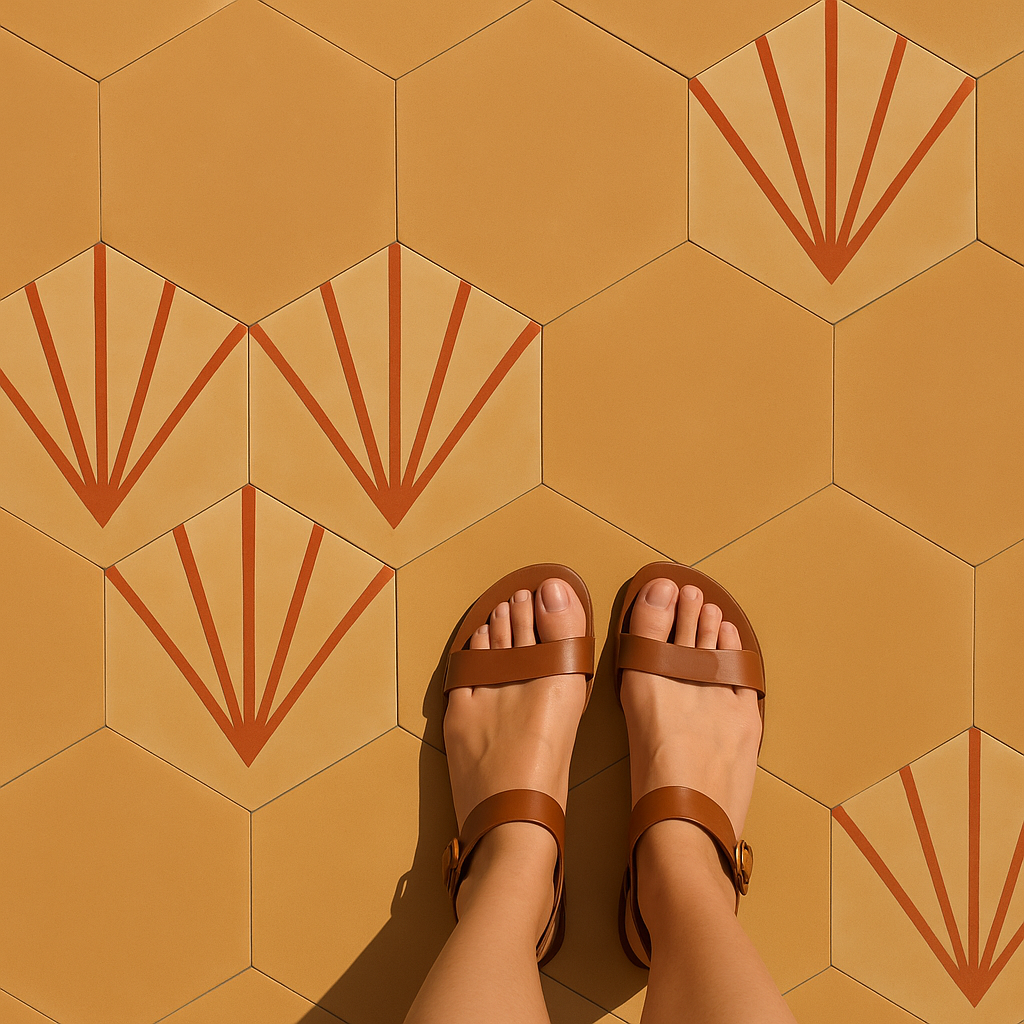Cement tile - joyful ref. 0225212 - tiline - Revêtement Maroc