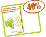 Plaque d'isolation phonique 500x1000x25 mm Noma Acoustic - Revêtement Maroc