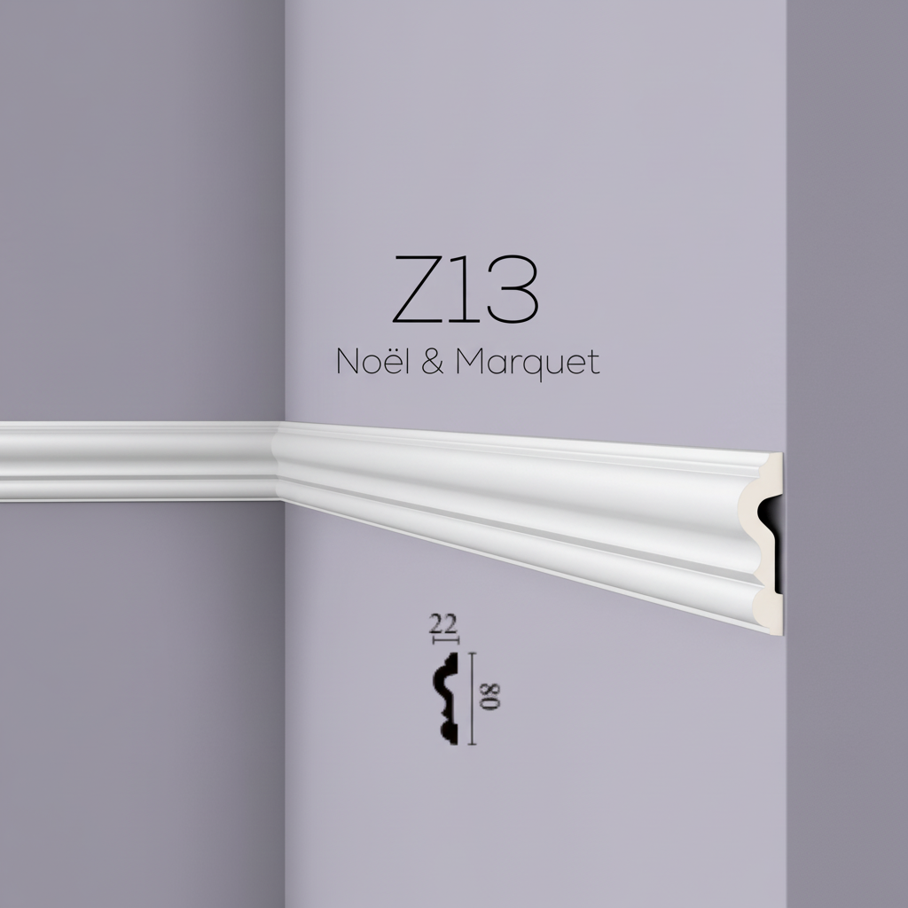 Moulure Z13 Arstyl PU - 2000 x 80 x 22 mm - Premium - Revêtement Maroc