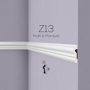 Moulure Z13 Arstyl PU - 2000 x 80 x 22 mm - Premium - Revêtement Maroc