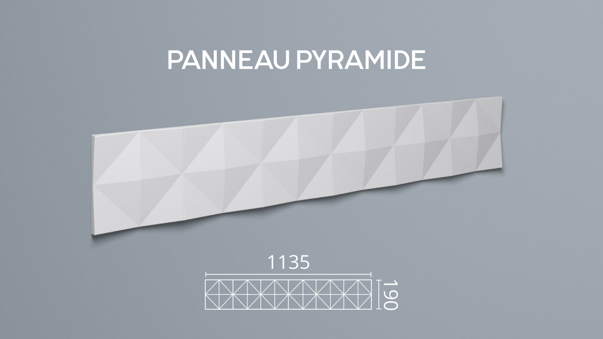 Panneau PYRAMID ARSTYL  190 x 1135 x 18 mm - Revêtement Maroc