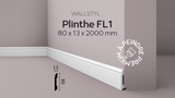 Plinthe FL1 Wallstyl - 80 x 13 x 2000 mm - Revêtement Maroc