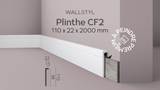 Surplinthe CF2 WALLSTYL® - 110 x 22 x 2000 mm - Revêtement Maroc