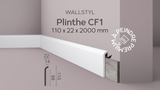 Surplinthe CF1 WALLSTYL® - 110 x 22 x 2000 mm - Revêtement Maroc