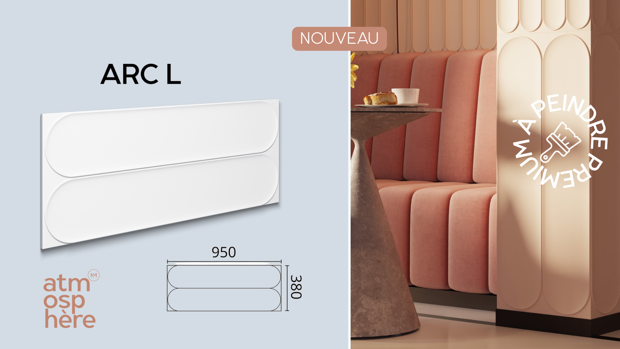 ARC L ARSTYL® ÉLÉMENT DÉCORATIF MURAL - Revêtement Maroc