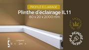 Plinthe à Led IL11 - 2 mètres - Revêtement Maroc
