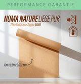 Rouleau d'isolation en liège naturel (10m*0,5m=5 m²) épaisseur 2mm - Revêtement Maroc