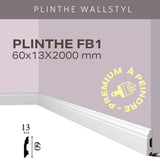 Plinthe FB1 Wallstyl - 60 x 13 x 2000 mm - Revêtement Maroc