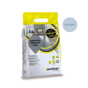 Webercolor premium fina - Celeste 3kg