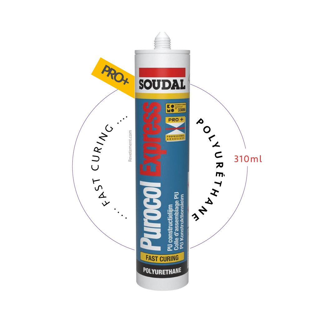 Soudal PUROCOL EXPRESS Beige transparent 310 ML – Colle PU D4