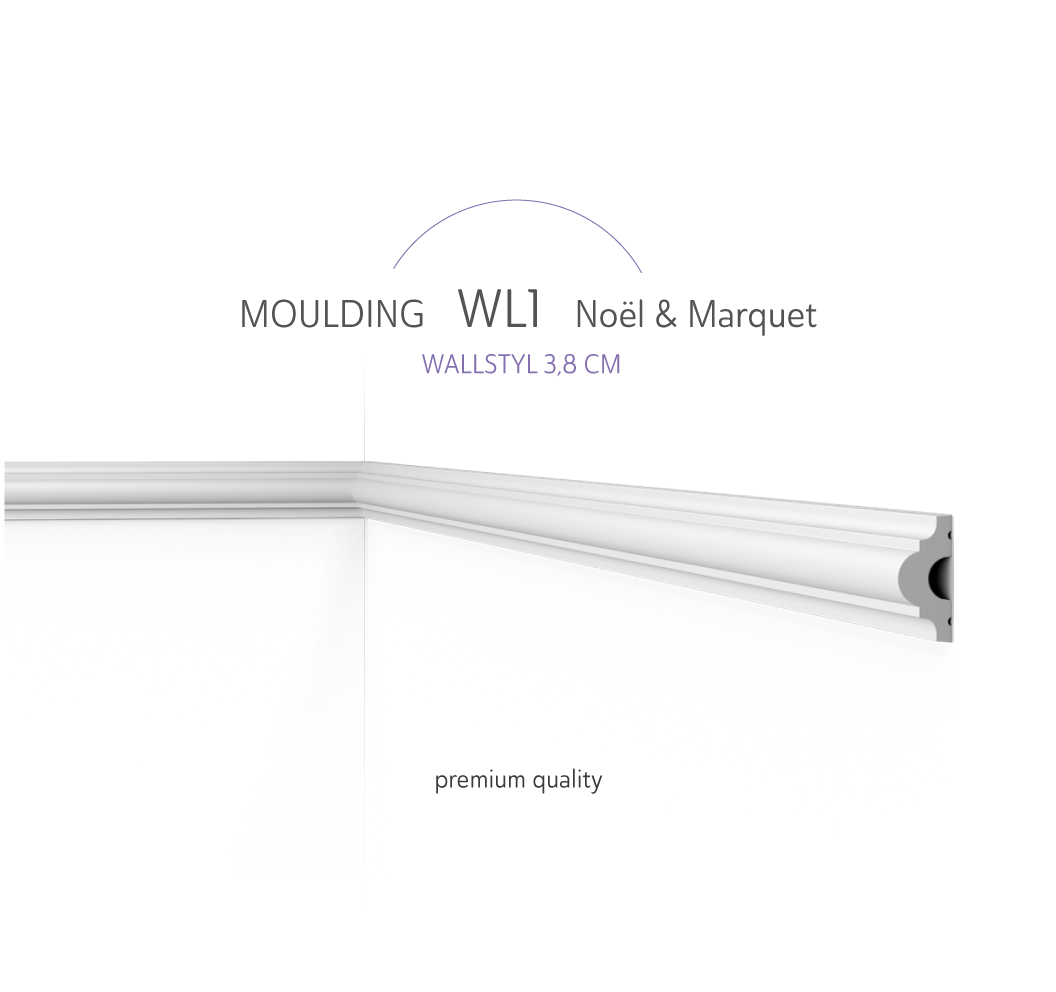 Cimaise WL1 WALLSTYL® – Moulure décorative murale et plafond - Revêtement Maroc