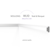 WL10 WALLSTYL® Picture Rail – Minimalist molding for wall panels and finishing