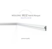 Cimaise WL12 WALLSTYL® – Moulure décorative murale et plafond - Revêtement Maroc