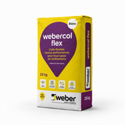 Webercol flex – Mortier-colle flexible haute performance 25kg- Blanc