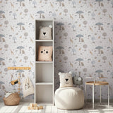 papier peint enfants – animaux safari - Revêtement Maroc