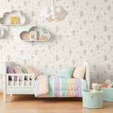 Papier Peint Montgolfières Rêveuses – Voyage Poétique pour Chambre Bébé - Revêtement Maroc