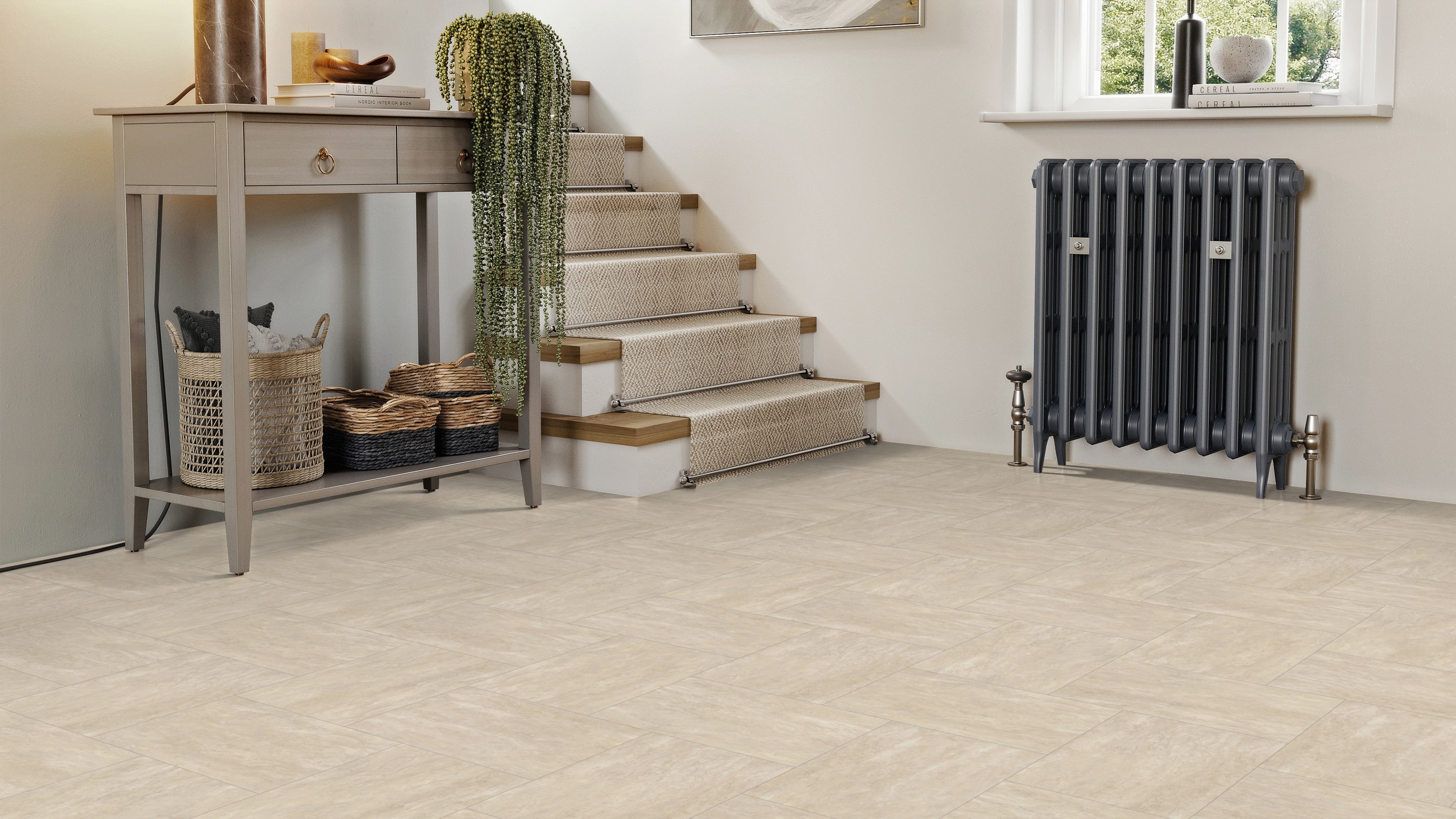 Travertine Oro LVT Amtico en dalle