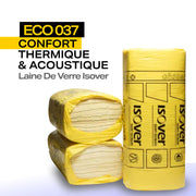 ISOVER ECO 037 – Panneau isolant façade 50 mm | Laine minérale thermo-acoustique - Revêtement Maroc