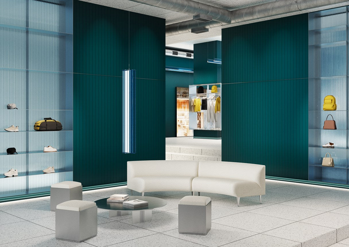 Panneau mural MEZZALUNA L WALLSTYL® 250 x 9,5 x 2600 mm