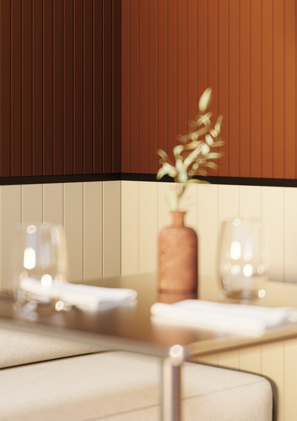 Panneau mural LATTE S WALLSTYL® 250 x 9,5 x 2600 mm