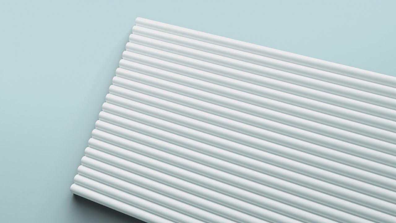 Load video: ARSTYL® Fluted Wall-Mounted Barrage Panel
