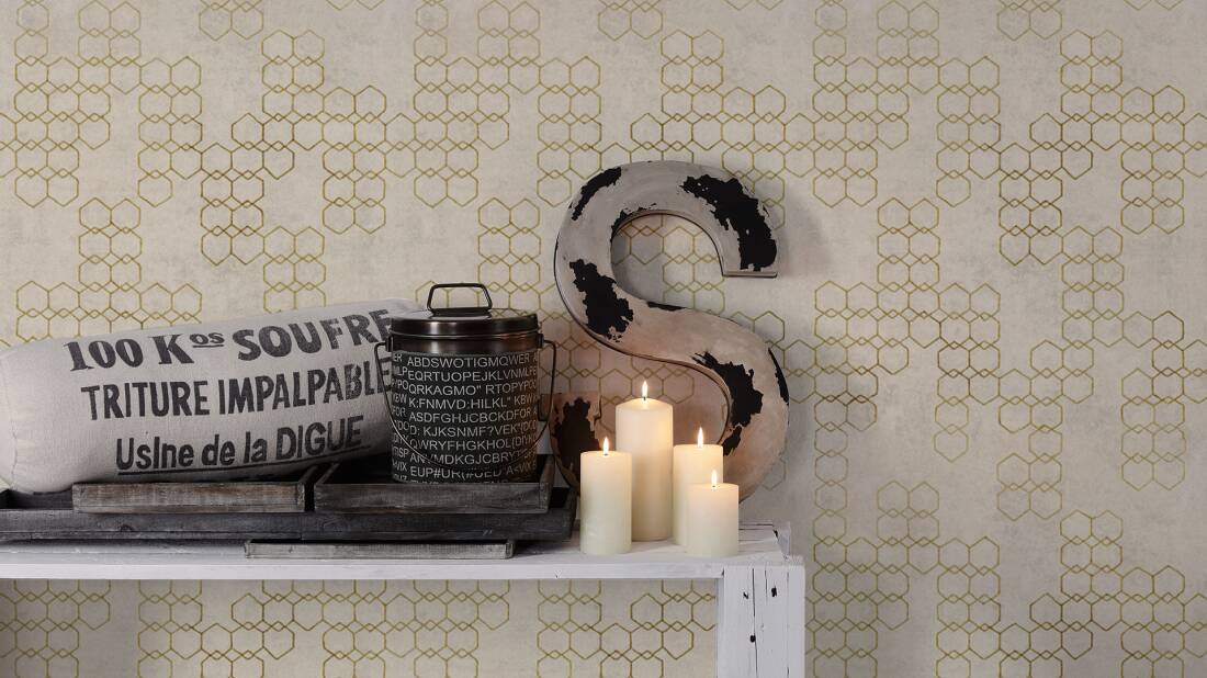 Papier peint Hex by LW -Réf: 374242- - Revêtement Maroc