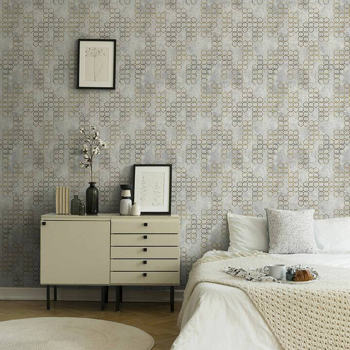 Papier peint Hex by LW -Réf: 374244- - Revêtement Maroc