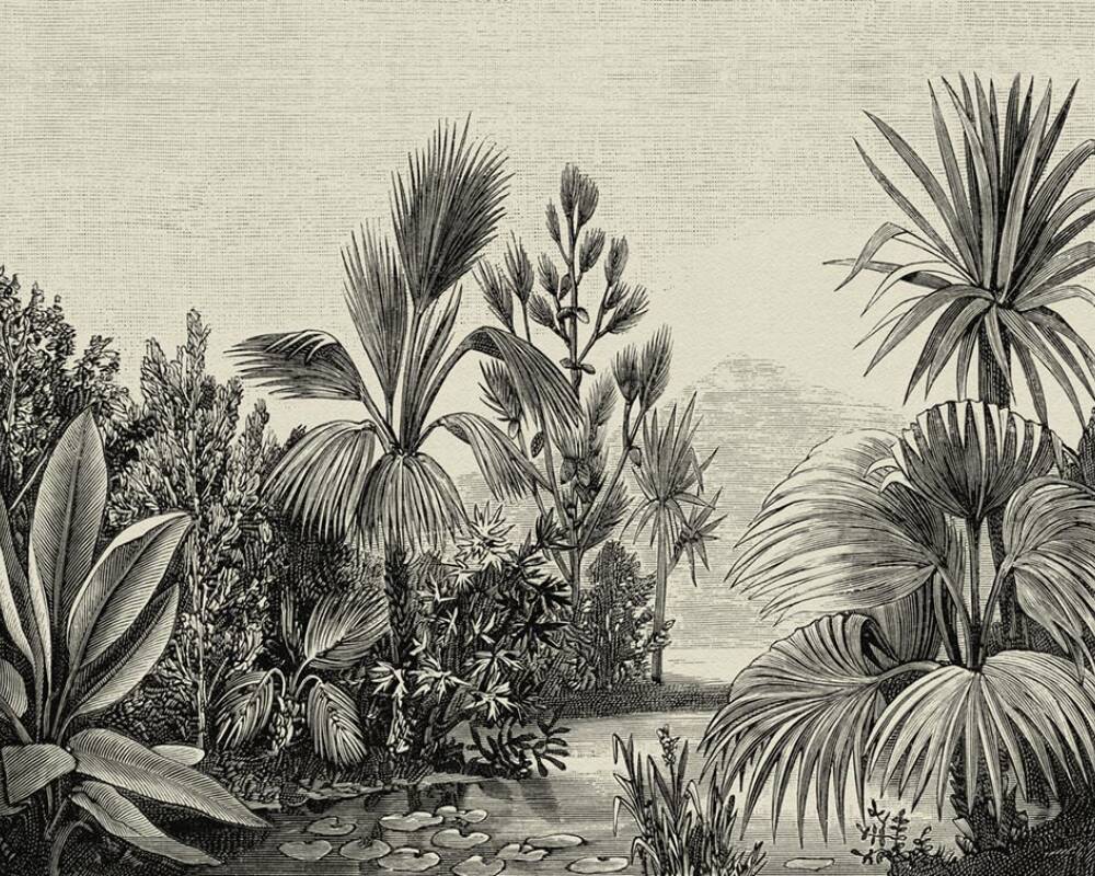 Panoramique Monochrome Jungle - Réf: 382351 - Revêtement Maroc