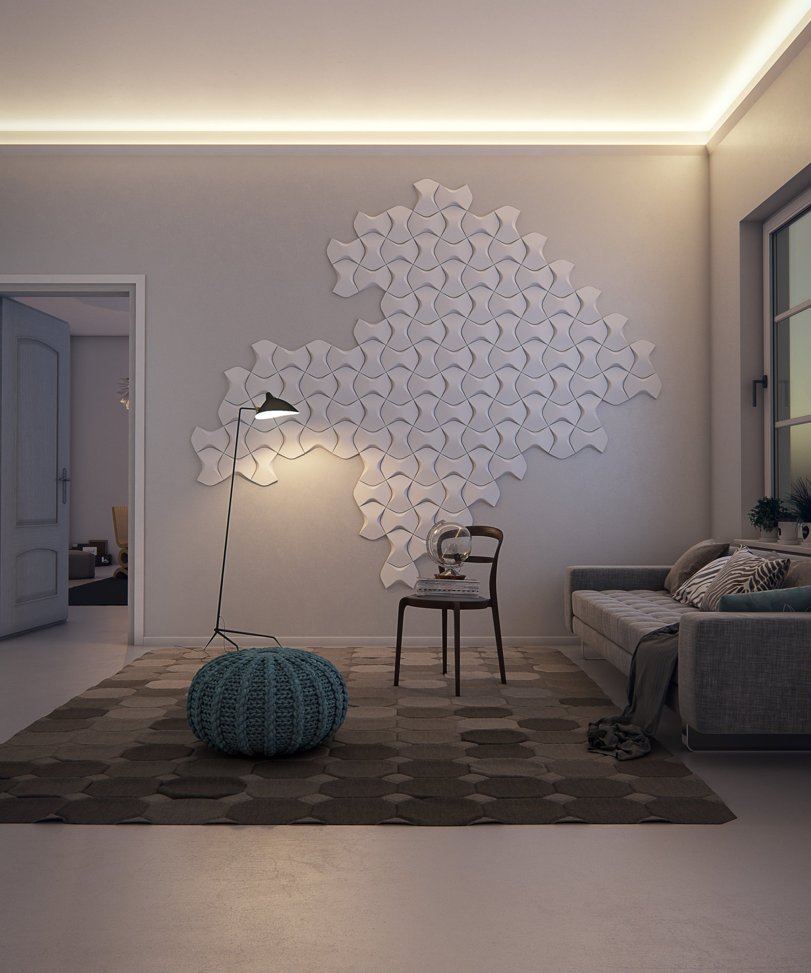 Elément décoratif mural WING - Revêtement Maroc